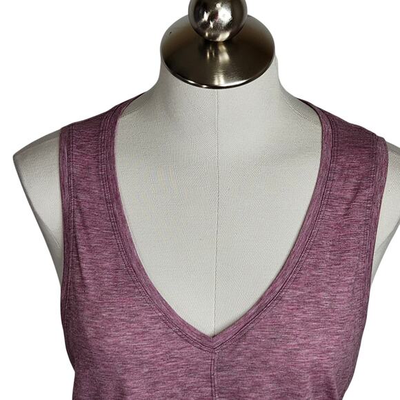 Lululemon Knot Gonna Fly Tank Women's Heathered Figue - Picture 2 of 7